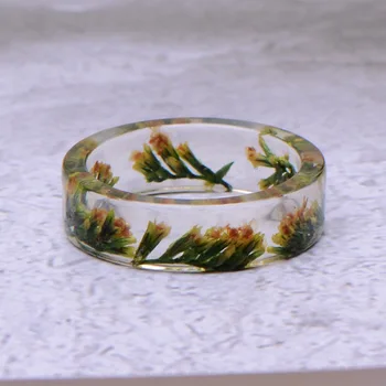 Retro Flori Uscate Epoxidice Inel de Rășină Transparentă Inel de Petrecere Bijuterii Drăguț Rășină Inele pentru Femei Cadouri Romantice