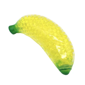 Simulare de Fructe Banana Anti-stres Jucării Parfumate Șirag de Bule Frământa Stoarcere Moale TPR Jucărie pentru Copii Distractiv de Joaca Toy