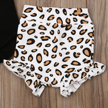 2020 Fetita 3Pcs Seturi de Lux Leopard print Romper Baby+Pantaloni scurti+Benzi de Îmbrăcăminte pentru Sugari Tinutele de Vara Haine Nou-nascuti