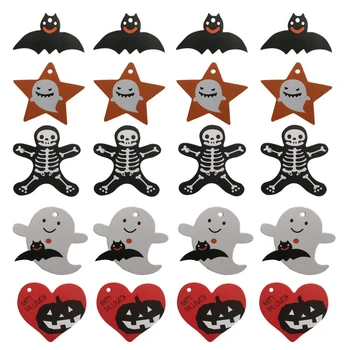 50pcs Halloween Tag Hangtags Ghost Festival de Dovleac Anunturi Craniu Farmece Zahăr Cutie Decor Carduri Pentru Mesaje de Card Cadou Bomboane