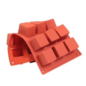 15 Cavitate de Formă Pătrată 3D Matrite de Silicon Decorare Tort Instrumente Pentru Copt Jeleu, Budinca de Spuma Bakeware Matrite cub Rubik tort