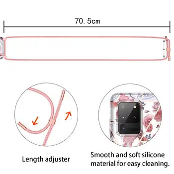 Curea Lanț de Cablu de Telefon Acoperă pentru iPhone 11 XR Colier Curea de Umăr Transporta Caz Acoperire capa Pentru iPhone 11
