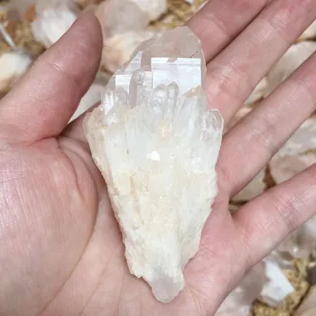Alb Natural cristale de cuarț și cristal mineral exemplare pietre și cristale de cuarț punct de 80-100g