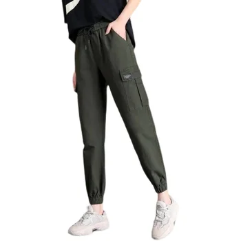 Femei Pantaloni de Marfă Harajuku Pantaloni Hip Hop Harem Pantaloni Jogger Trening cu Talie Înaltă Liber 2021 Femei Casual Street Pantaloni