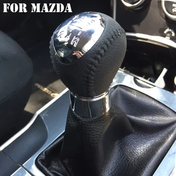 5 6 trepte de Viteze din Piele schimbător de viteze Buton Pentru Mazda 3 5 6 323 626 RX-8 Premavy MPV Masina de Styling, Accesorii