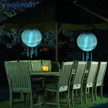 10inch LED Lanterne Solare Culoare Solidă Festivalul Luminii Impermeabil Agățat Global Lampă Candelabru cu Ciucure Peisaj de Iluminat