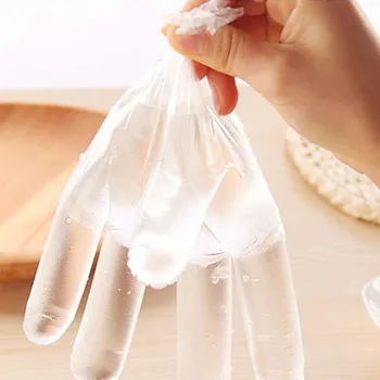 50/100buc Alb de Plastic, Mănuși de Unică folosință Pentru Restaurant Casa Catering Servicii de Igienă Consumabile Bucatarie guantes plastico c1