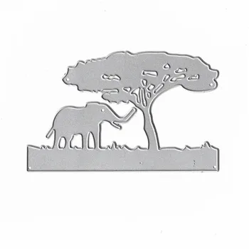 Grite 2019 Tăiere de Metal Moare Elefant Animalul moare Pentru DIY Stencil Scrapbooking Ambarcațiuni moare Relief Moare taie Carte face