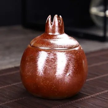 Creative de Rodie, Ceai Caddy Sigilat Depozitare Cutie de Ceai Teaware Fructe Ceramică Artizanat Acasă Decorare Cadou pentru un Prieten