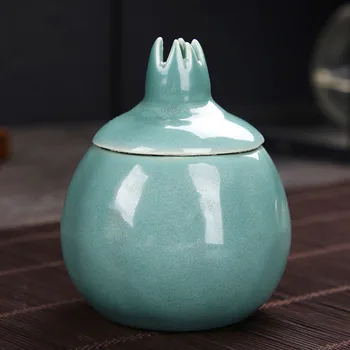Creative de Rodie, Ceai Caddy Sigilat Depozitare Cutie de Ceai Teaware Fructe Ceramică Artizanat Acasă Decorare Cadou pentru un Prieten