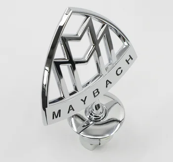 3D Nou în Picioare de Metal Emblema Capota Masina Logo Cap Autocolant Față Insigna pentru Mercedes Maybach S400 S500 S600 C-class, E-class, S-class