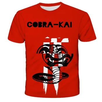 Vara Vintage Grevă Prima Grevă Greu Fara Mila copii 3D de imprimare T-shirt Retro Cobra Kai tricou copii Karate Copii tricou