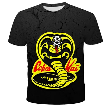 Vara Vintage Grevă Prima Grevă Greu Fara Mila copii 3D de imprimare T-shirt Retro Cobra Kai tricou copii Karate Copii tricou