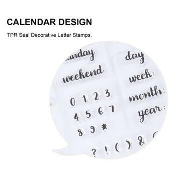 2 Foi de Calendar Design Timbru de Epocă TPR Transparent Sigiliu Card Scrisoare Timbre Ambarcațiuni DIY Scrapbooking Album Foto Tampoane de Cerneală