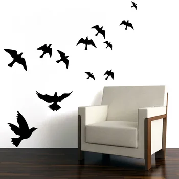 Noul Design Copac Păsări de Vinil Autocolante de Perete pentru casa Decor de perete Autocolante Pe Perete Decalcomanii de Living Decorul Camerei наклейки на стену