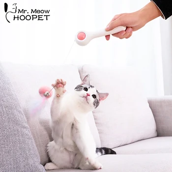 Hoopet Animal de casă Pisică Jucărie Teaser de mai Multe Culori de Pene de Pasăre Bunuri Jucării pentru Pisici Pisica Catcher Teaser Stick Jucării Pisica Consumabile