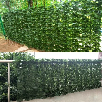 Decor În Aer Liber Artificiale Ivy Gard Verde Marar Fals Frunze Gard Balcon, Gradina Cu Gazon Fals Plante