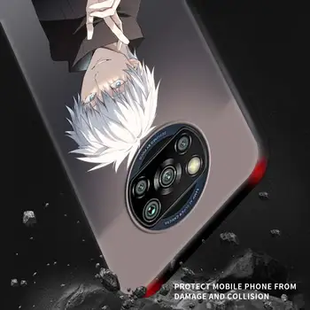 Anime jujutsu kaisen Telefon Caz Pentru Xiaomi Mi Poco X3 NFC M3 Pro 11 Nota 10 10T 9 Lite CC9 CC9E Pro Negru Moale de Acoperire Coajă