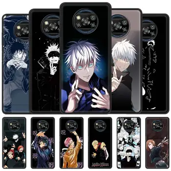 Anime jujutsu kaisen Telefon Caz Pentru Xiaomi Mi Poco X3 NFC M3 Pro 11 Nota 10 10T 9 Lite CC9 CC9E Pro Negru Moale de Acoperire Coajă