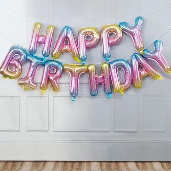 Fericit Ziua de naștere Banner Decor Balon Globos a Crescut de Aur la mulți ani Baloane Folie Set 16inch Petrecere Copii ballon