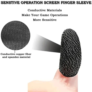 10buc Mobile Gaming Controller Degetul Maneca Non Alunecare Sweatproof Atingerea Ecranului cu Degetul Capacul pentru a Juca Jocuri