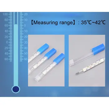 1 buc Temperatura Corpului Dispozitiv de Măsurare Axila Sticlă Termometru cu Mercur Acasă de Îngrijire a Sănătății Produse de Mari Dimensiuni de Ecran