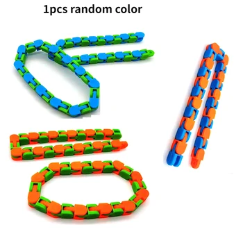 Wacky Piese De Completare Snap Și Faceți Clic Pe Jucarii Copii Autism Șarpe Puzzle-Uri Clasice Senzoriale Jucărie