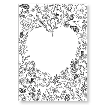 Frunză verde Clar Ștampila / Sigiliu de Silicon Floare de Timbru DIY Album Album / Carte de Producție Inima de Fundal de Flori