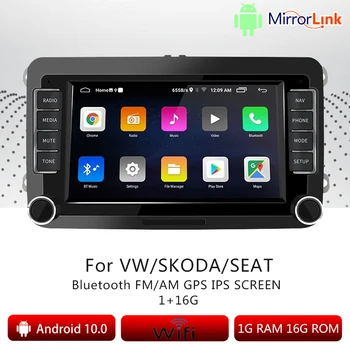 Android 10 2 Din Radio Auto GPS Bluetooth FM Player Multimedia Pentru 7