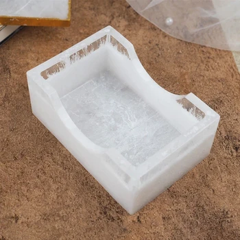 DIY Rășină Epoxidică Coaster Tava Cutie de Depozitare Mucegai 9cm Rotund Pătrat Cristal de Silicon Turnare Mucegai Kit Decor Acasă Meserii