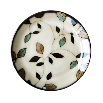 FANCITY Japoneză creative cuptor ceramice glazurate tacamuri de mână-pictat flori plat placa friptura dim sum placa de produse alimentare de vest placa