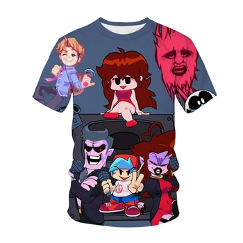 Vara joc de desene animate bărbați și femei de imprimare 3D haine de stradă de moda t-shirt pentru copii tricou topuri băieți fete haine