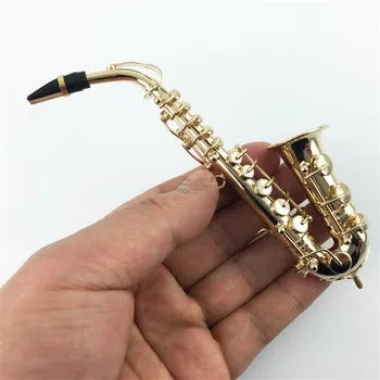 1/6 Scară Miniaturală Instrumente Muzicale Saxofon Alto Instrument Muzical cu Cutie pentru 12