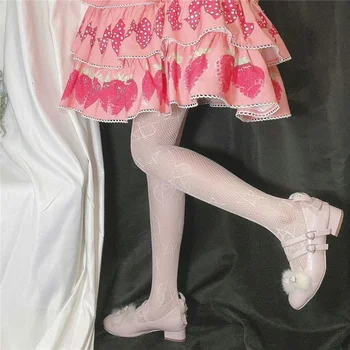 Lolita Fată Magică Ciorapi Fishnet 2021 Gotic Alb Negru Ciorapi Japoneze Gol Respirabil Sexy Femei Ciorapi Dresuri