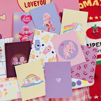 Coreeană Ins Curcubeu Ursul Dragoste Decorative Imagini De Desene Animate Anime Tablou Poster Carte Autocolant De Perete Decor Camera 9 Foi De Carte Poștală