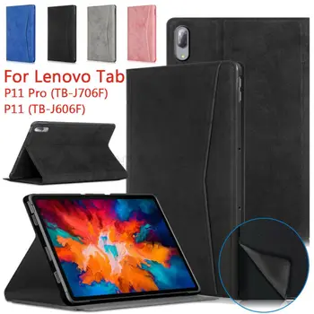 Smart Piele Stand husa Flip Cover Pentru Lenovo Tab P11 Pro-TB J706F 11.5