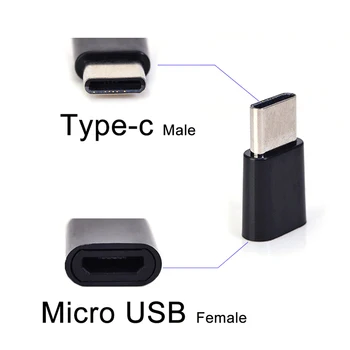 1 buc Micro USB de sex Feminin de Tip c USB-C de sex Masculin Adaptor Convertor Conector de Încărcare