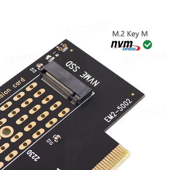 PCIe la M2 Adaptor M. 2 NVMe M pentru 2230 2242 2260 2280 SSD PCI-e 3.0 Converter Suport pentru Card PCI Express X4 X8 X16