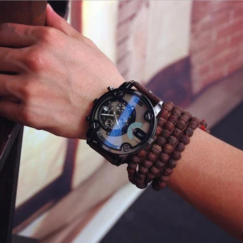 Fabrica de vânzări directe nou fierbinte stil de moda pentru bărbați cadran mare tendință de Cuplu original cuarț ceas