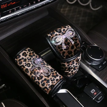 Lux Leopard De Imprimare Mașină Centura De Siguranță Capac Pad Pernă Pentru Gât Talie Suport Capac Volan Auto Accesorii De Interior
