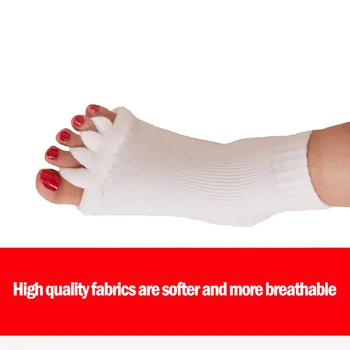 Cinci Separatoare pentru Degetele de la picioare Șosete Hallux Valgus Corector de Inflamație la picior de Reglare Picior de Îngrijire Ortopedice Îndreptat Șosete pentru Pedichiura-30