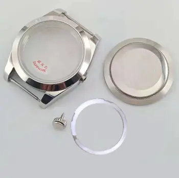316 din Oțel Inoxidabil de 39mm Cazul Ceas de Argint cu Safir Cristal se Potrivesc DG2813/3804,Miyota 8215 Circulație