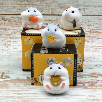 NOU joc Drăguț Animal Norocos Consumul de Hamster Creative Surpriză Orb Cutie de Fete Jucării Păpușă Figura Copii Decor de Crăciun Cadou de Ziua Ornamente