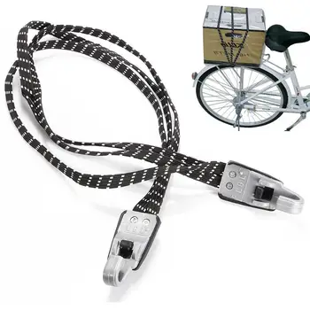 69cm Negru MTB biciclete Biciclete Ciclism Depozitare Stivuire Coarda Banding Bungee Cordon Elastic Curea Cravată Fixe de Bandă Cârlig