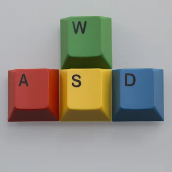 PBT Taste Termică Sublimare Butoane de Direcție WSAD în sus, în Jos, la Stânga și la Dreapta de Culoare Curcubeu joc Tastatură Taste