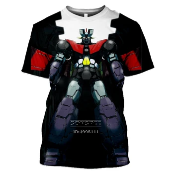 Vara Barbati Anime 3D de Imprimare Armură de Fier Robot King Kong Ares T-shirt T-shirt Femei Harajuku Casual cu Maneci Scurte de Fitness de Top