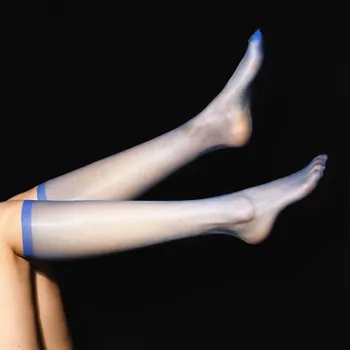 Femei Sexy Ulei culori lucioase Lucioase Ultra-subțiri de Ciorapi de Mătase Genunchi Tub Șosete Drăguț Jumătate de Vițel Șosete Lungi de Genunchi Uniforme Ciorapi de Bomboane de Culoare F