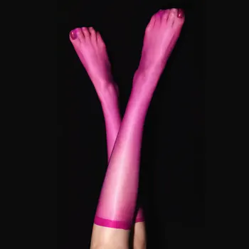 Femei Sexy Ulei culori lucioase Lucioase Ultra-subțiri de Ciorapi de Mătase Genunchi Tub Șosete Drăguț Jumătate de Vițel Șosete Lungi de Genunchi Uniforme Ciorapi de Bomboane de Culoare F