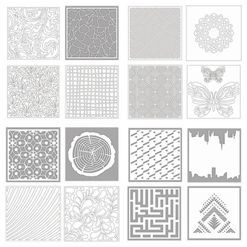 Fluture Frunze Anuale Inel Labirint de Fundal Foaie de Desen DIY Album Album Carte Face Meserii Noi Stencil Plastic 10
