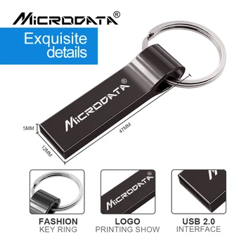 De vânzare la cald USB Flash Drive 32GB 16GB 8GB 4G Metal Pendrive 64gb usb Metal u disk de Mare Viteză rezistent la apa-Cheie Pen Drive stick